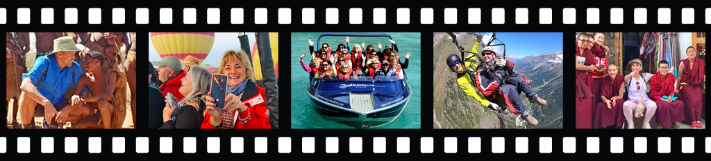travel photos film strip