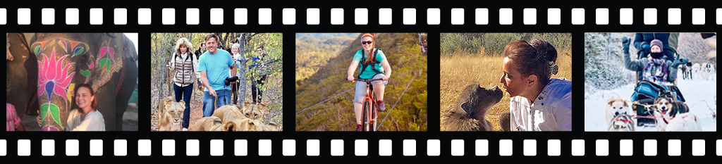 travel pictures film strip