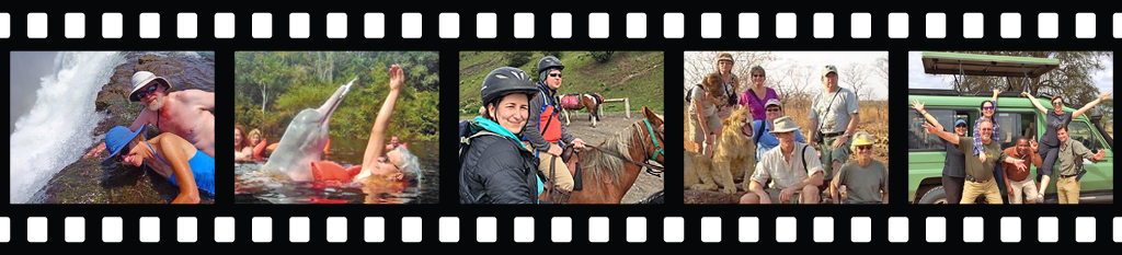 travel pictures film strip